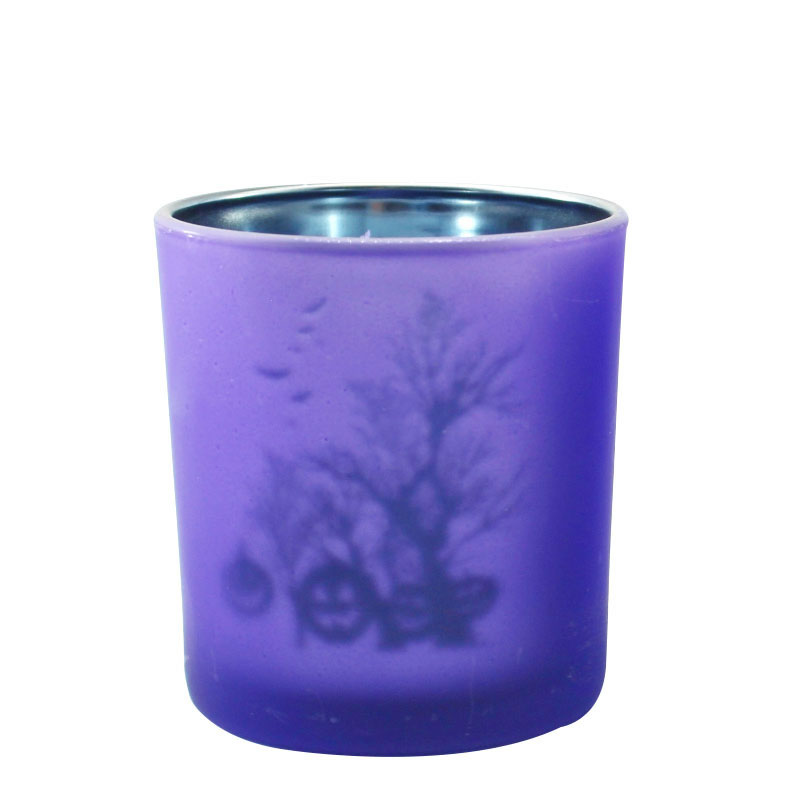 廠家供應精美工藝品玻璃蠟燭杯  圣誕擺件