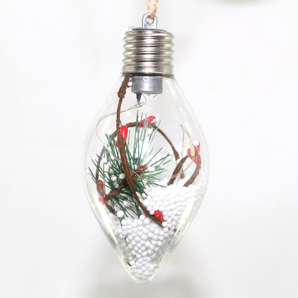 LED 防碎透明圣誕球