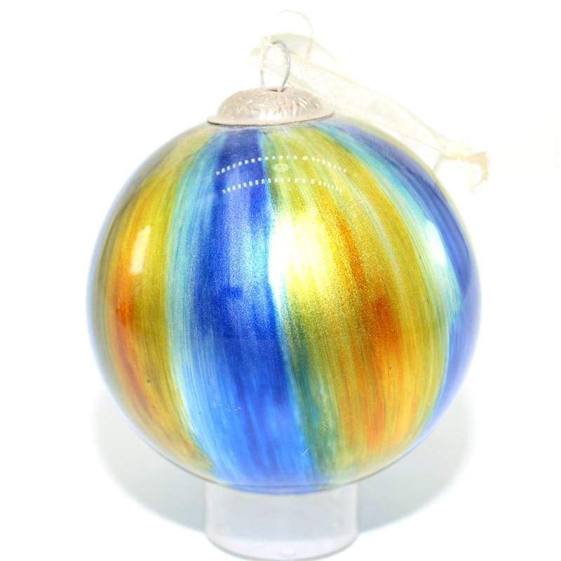 8cm水轉印圣誕球圣誕樹裝飾品