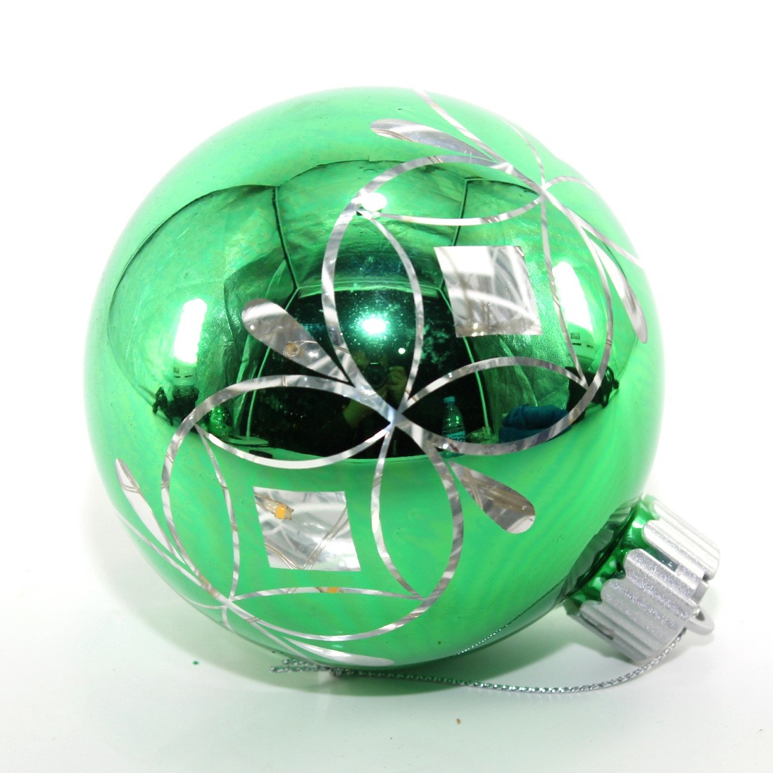 LED圣誕玻璃球創意工藝禮品激光雕刻圣誕球