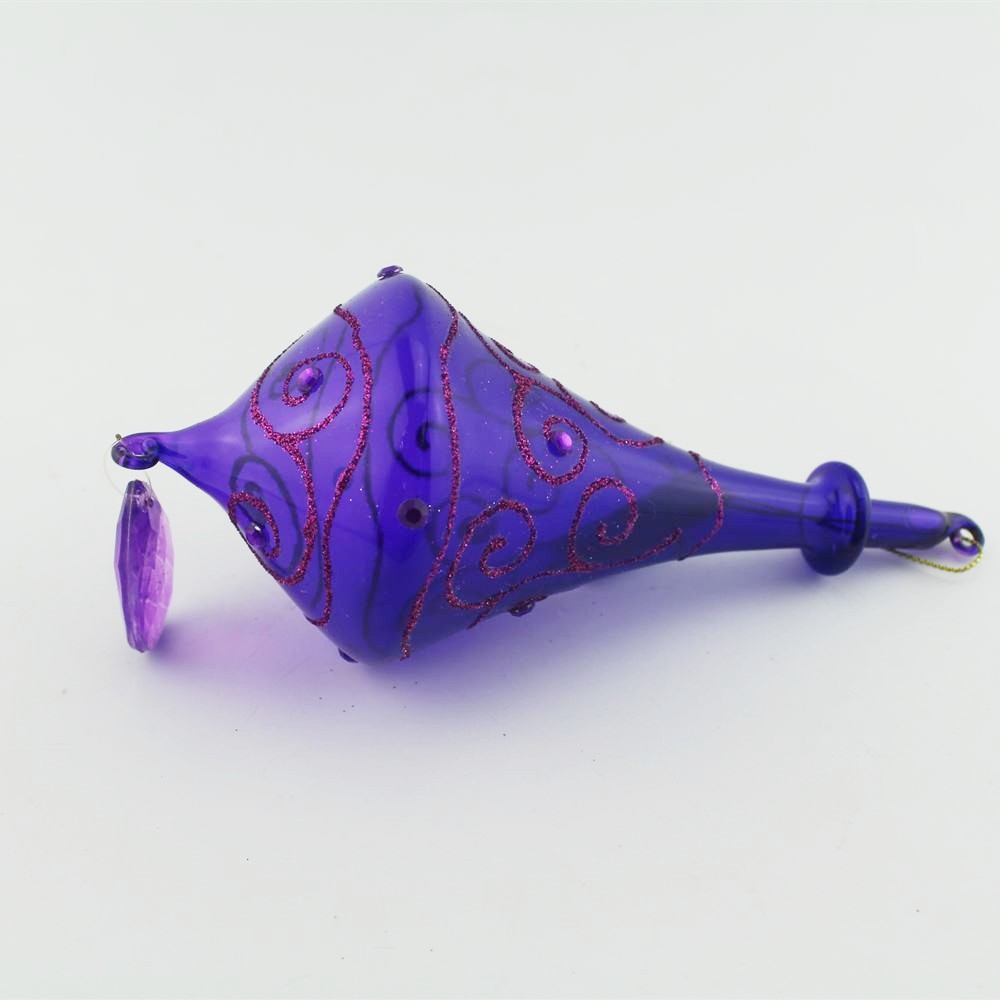 手工吹制玻璃圣誕球 玻璃工藝品 