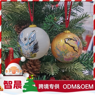 手工內畫圣誕球