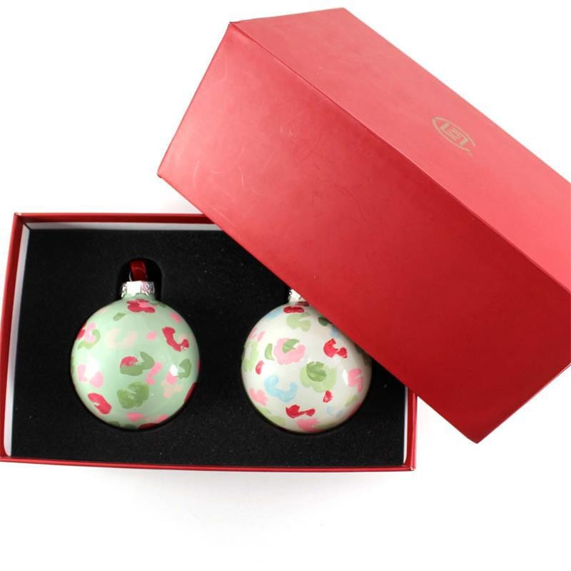 廠家批發貼花紙玻璃圣誕球 圣誕節日禮品